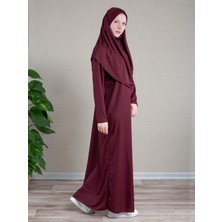 Dua' İs Başörtülü Pratik Tek Parça Namaz Elbisesi