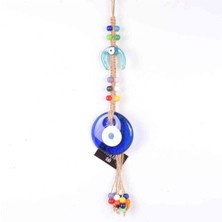 Depposite Nazar Makrome Oval Şekilli At Nalı Detaylı Duvar Süsü