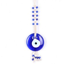 Depposite Nazar Makrome Oval Şekilli Örme Boncuk Detaylı Duvar Süsü