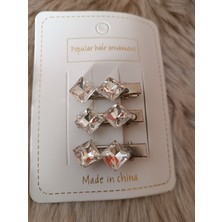 Efna Store Kristal Taşlı 3 Lü Silver Renk  Pens Toka