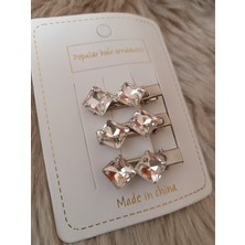 Efna Store Kristal Taşlı 3 Lü Silver Renk  Pens Toka