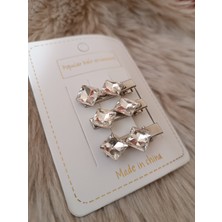 Efna Store Kristal Taşlı 3 Lü Silver Renk  Pens Toka
