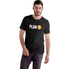 Texclusive Plan Bitcoin T-Shirt Siyah Unisex