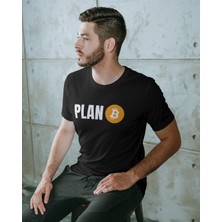 Texclusive Plan Bitcoin T-Shirt Siyah Unisex