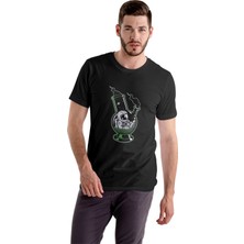 Texclusive Astronot T-Shirt Siyah Unisex T-Shirt