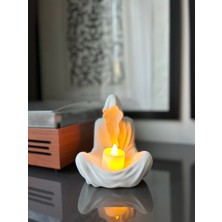 Dorden 3D Mumluk Hayalet Ruh LED Tealight Dekoratif Mumluk