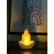 Dorden 3D Mumluk Hayalet Ruh LED Tealight Dekoratif Mumluk