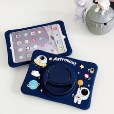 Five-E Apple iPad Mini 4-5 Standlı ve Boyun Askılı Astronot Figürlü Çocuk Tablet Kılıf  A2133 A2126 A2124 A1550 A1538