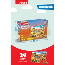 Puedo Big Puzzle - Construction (24 Parça)