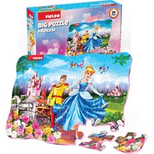 Puedo Big Puzzle - Princess (24 Parça)