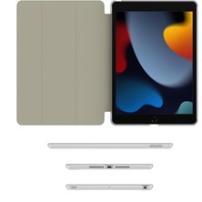 Five-E Apple iPad 8. Nesil (2020) 10.2 Yatay Standlı Uyku Modlu Basic Arkası Sert Smart Kılıf ve Ekran Koruyucu A2270 A2428 A2429 A2430