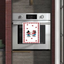 Sister Home Design Mickey ve Minnie Love Desenli Fırın Örtüsü