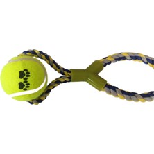 Colezium CLZ205 Tenis Toplu Y Şekilli Köpek Oyuncağı 7-27 cm Mavi