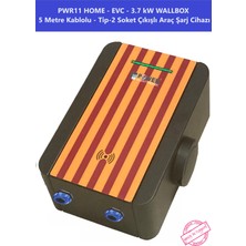 POWER ELEKTRONİK SHOP | PWR11 HOME-EVC-3,7 kW WALLBOX - 5 MT KABLO ÇIKIŞLI ELEKTRİKLİ ARAÇ ŞARJ CİHAZI