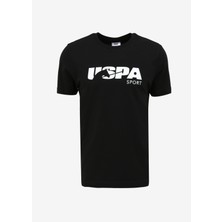 U.S. Polo Assn. Bisiklet Yaka Siyah Erkek T-Shirt MONRO