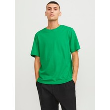 Jack & Jones Yuvarlak Yaka Yeşil Erkek T-Shirt Jjeorganıc Basıc Tee Ss O-Neck Noos