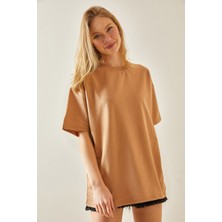 Xhan Taba Oversize Basic T-Shirt 3YXK1-47087-30