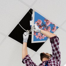 Gök Panel 60X60 LED Panel Aydınlatma Armatür Avize Sıva Altı Desenli Tekli 46510290SA