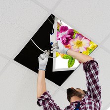 Gök Panel 60X60 LED Panel Aydınlatma Armatür Avize Sıva Altı Desenli Tekli 46510223SA
