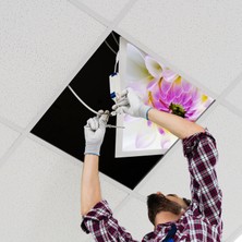 Gök Panel 60X60 LED Panel Aydınlatma Armatür Avize Sıva Altı Desenli Tekli 46510171SA