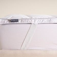 Tüy Geçirmez 2'ye Ayrılabilen %100 Kaz Tüyü Topper 160x200 cm - Piume Classic Comfort