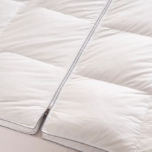 Tüy Geçirmez 2'ye Ayrılabilen %100 Kaz Tüyü Topper 160x200 cm - Piume Classic Comfort