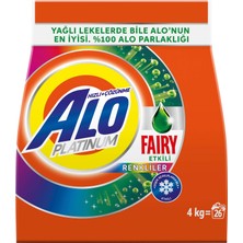 Alo Platinum 4 kg Fairy Etkili Renkliller Hızlı Çözülme Toz Deterjan