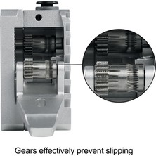 Pabiflo Ekstruder Için Klonlanmış Bowden Için Tüm Metal Çift Tahrikli Ekstruder Sol D9 CR10 Mk3 3 Prusa(Gümüş) (Yurt Dışından)