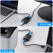 Pabiflo USB Anahtarı Usb3.0 Çift Yönlü Anahtar 1'i Iki Çıkışlı Yazıcı Paylaşıcı Ayırıcı USB Aygıtları Çevresel Değiştirici (Yurt Dışından)