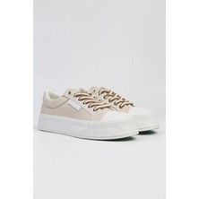 Benetton 10097 Ithal Kalın Yüksek Taban Bağcıklı Kadın Sneakers Günlük Ayakkabı