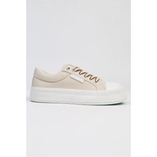 Benetton 10097 Ithal Kalın Yüksek Taban Bağcıklı Kadın Sneakers Günlük Ayakkabı