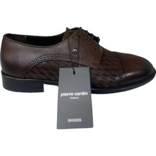 Pierre Cardin 63575 Hakiki Deri Neolit Taban Lazer Desenli Erkek Klasik Ayakkabı