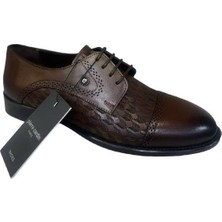 Pierre Cardin 63575 Hakiki Deri Neolit Taban Lazer Desenli Erkek Klasik Ayakkabı