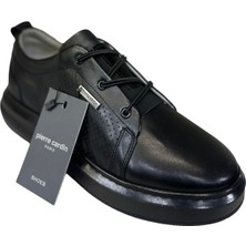 Pierre Cardin 9701 Hakiki Deri Hafif Eva Kalın Taban Günlük Lastik Bağcıklı Casual Erkek Ayakkabı