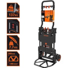 BLACK+DECKER BH206 50/120 Kg Çok Fonksiyonlu Katlanır El Arabası