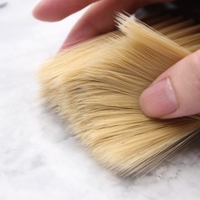 Pergyi Saç Fırçası Schimasuperba Yumuşak Kıllı Parçalı Saç Temizleme Fırçası Kuaförlük Berber Salonu Ahşap Saplı Cepillopara Cabello (Yurt Dışından)