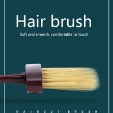 Pergyi Saç Fırçası Schimasuperba Yumuşak Kıllı Parçalı Saç Temizleme Fırçası Kuaförlük Berber Salonu Ahşap Saplı Cepillopara Cabello (Yurt Dışından)