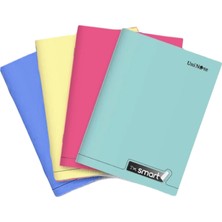 Çınar Im Smart A4 80 Yaprak Plastik Kapak Dikişli Defter 4 Çizgili+4 Kareli