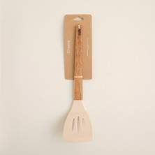 Chakra Agni Akasya Delikli Spatula 31 cm Natural