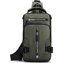 Peace Erkek Göğüs Çantası Çok Fonksiyonlu Rahat Omuz Çantası Crossbody Çanta Küçük Sırt Çantası (Yurt Dışından)