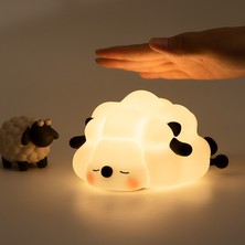 Peace Küçük Koyun Gece Lambası Başucu Işığı Başucu Işığı Yumuşak Işık Pat Işığı Uyku Işığı (Yurt Dışından)