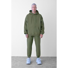 Yakamel Erkek 3 Iplik Oversize Eşofman Takımı