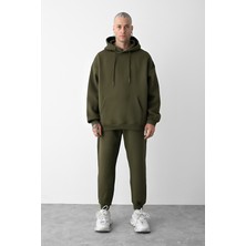 Yakamel Erkek 3 Iplik Oversize Eşofman Takımı