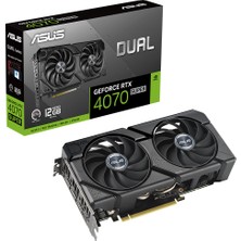 ASUS DUAL-RTX4070S-12G-EVO NVIDIA GEFORCE RTX 4070 SUPER 12GB GDDR6X 192bit 2505MHz HDMI 3xDP DLSS3 EKRAN KARTI