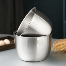 Benagee 2x Mutfak Paslanmaz Çelik 304 Karıştırma Kabı Derin Tasarım Pişirme Pişirme Kek Ekmek Salata Mutfak Mikseri Kase, 3600 ml (Yurt Dışından)