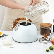 Benagee Çaydanlık, 2.5l Paslanmaz Çelik Islık Çalan Çaydanlıklar, Kulplu, Yüksek Düdüklü ve Pas Önleyici Hızlı Kaynatma (Yurt Dışından)