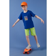 Lela Pamuklu Regular Fit Bisiklet Yaka Şortlu Alt-Üst Takım Erkek Çocuk Takım 6212011