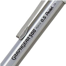 Pentel Graphgear 500 Versatil Kalem 0.5 mm Gümüş Gri PG515-A