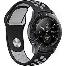 Appfube Gear S3 (22MM) Krd-02 Uyumlu Kordon App Siyah-Gri