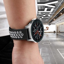 Appfube Gear S3 (22MM) Krd-02 Uyumlu Kordon App Siyah-Gri